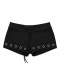 black mini mini shorts