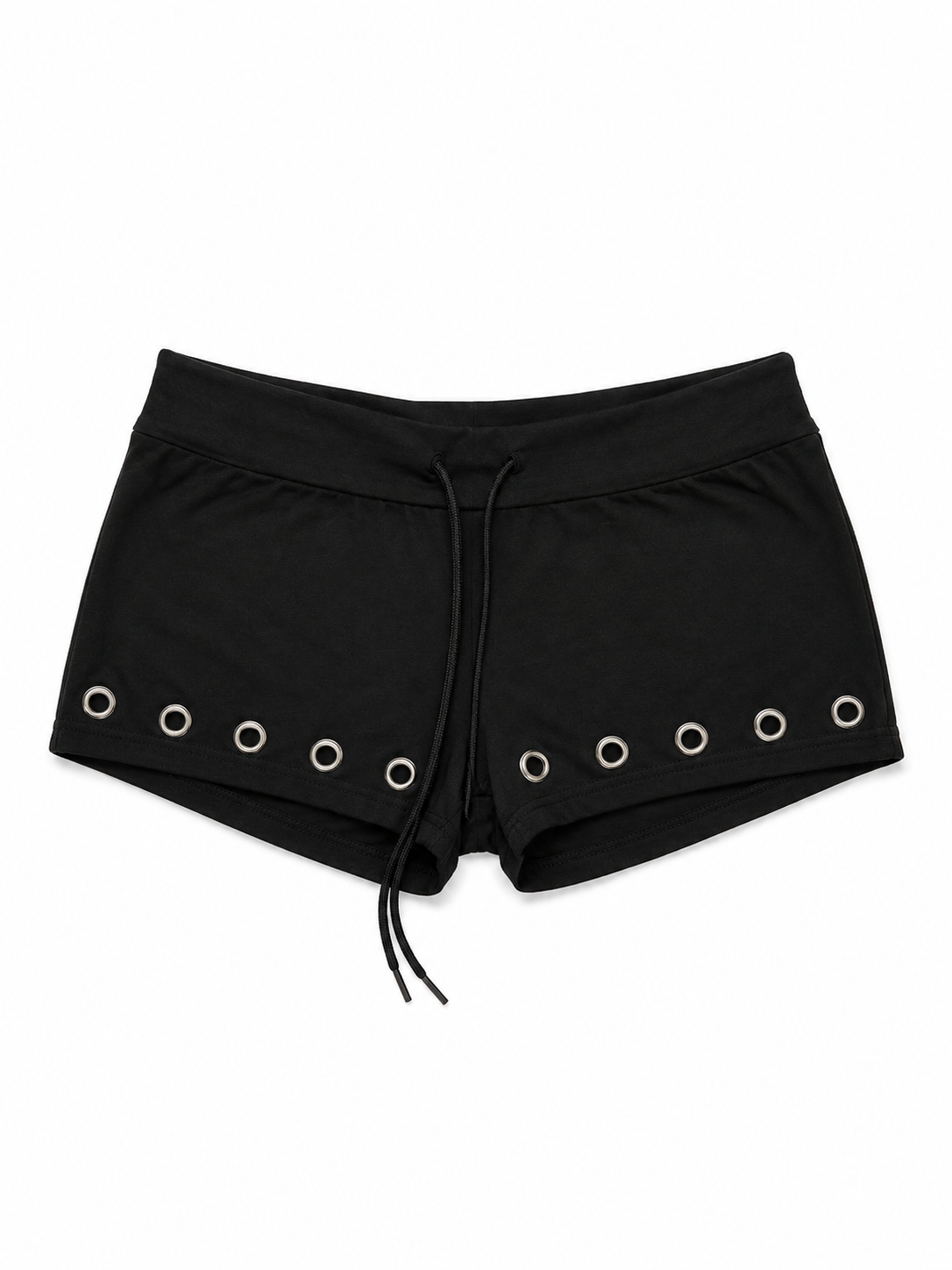 black mini mini shorts