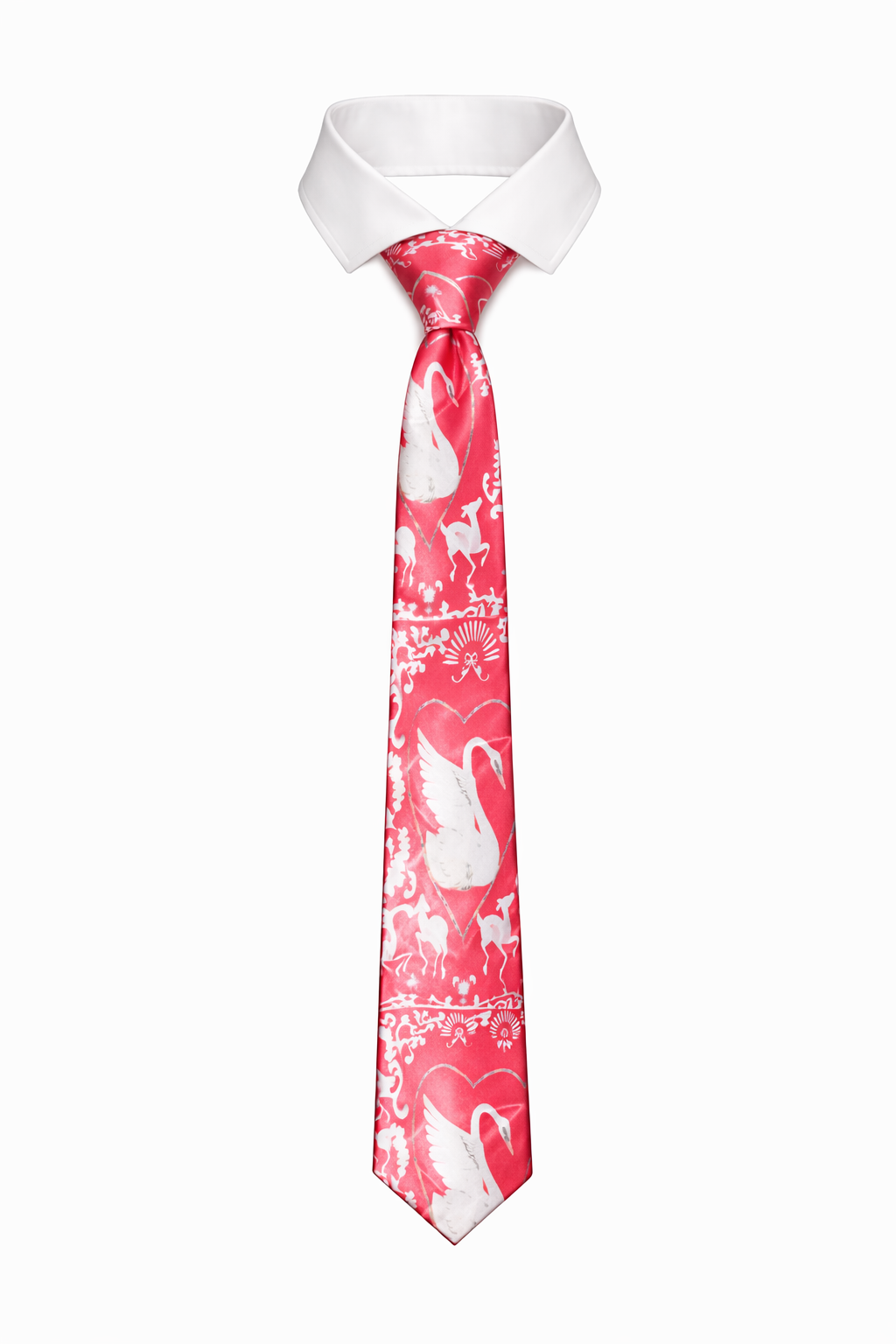 pink swan tie